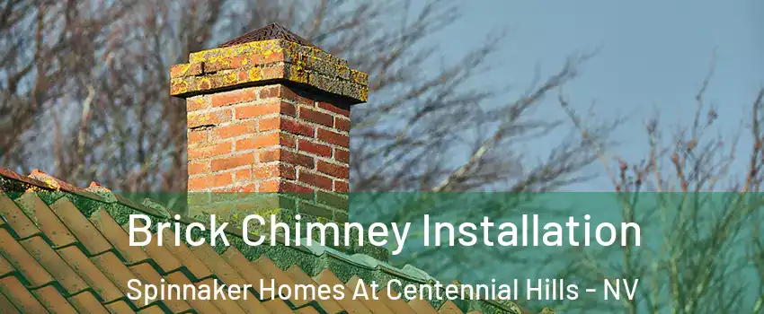 Brick Chimney Installation Spinnaker Homes At Centennial Hills - NV