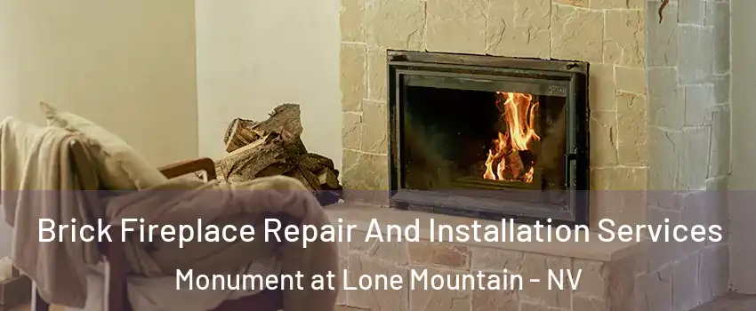 Brick Fireplace Repair And Installation Services Monument at Lone Mountain - NV