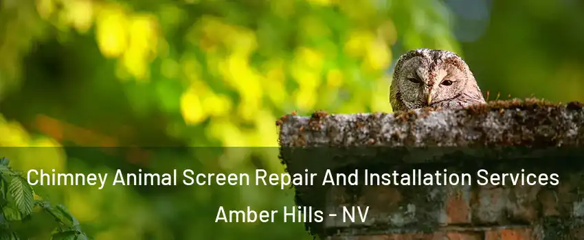 Chimney Animal Screen Repair And Installation Services Amber Hills - NV