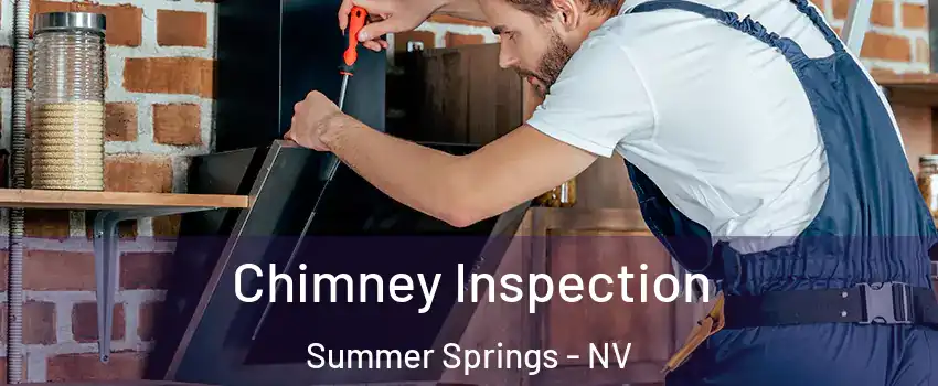 Chimney Inspection Summer Springs - NV