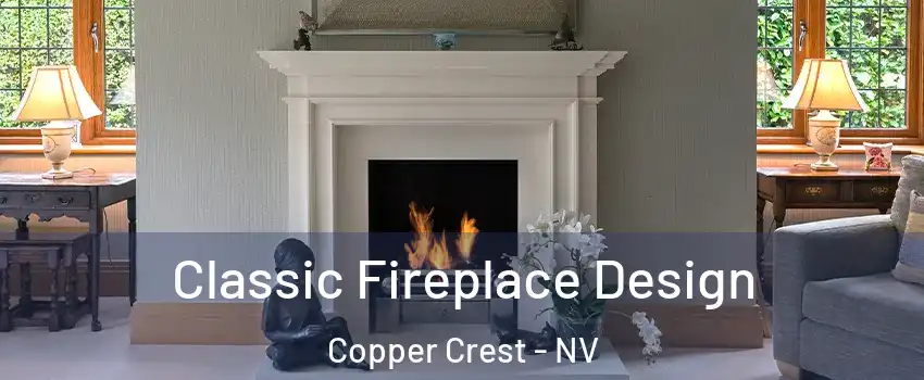 Classic Fireplace Design Copper Crest - NV