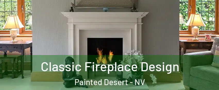 Classic Fireplace Design Painted Desert - NV