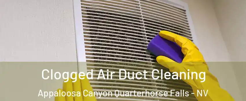 Clogged Air Duct Cleaning Appaloosa Canyon Quarterhorse Falls - NV