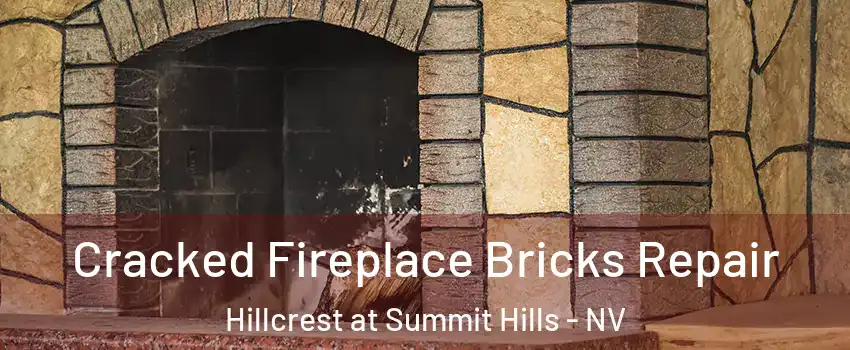 Cracked Fireplace Bricks Repair Hillcrest at Summit Hills - NV