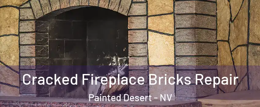 Cracked Fireplace Bricks Repair Painted Desert - NV