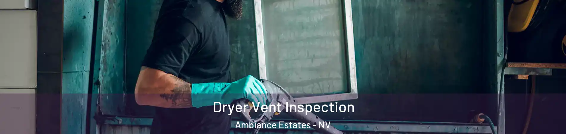 Dryer Vent Inspection Ambiance Estates - NV