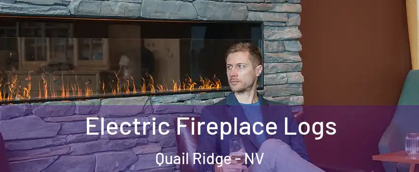 Electric Fireplace Logs Quail Ridge - NV