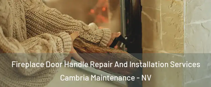 Fireplace Door Handle Repair And Installation Services Cambria Maintenance - NV