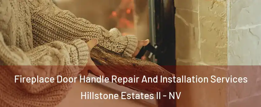 Fireplace Door Handle Repair And Installation Services Hillstone Estates II - NV