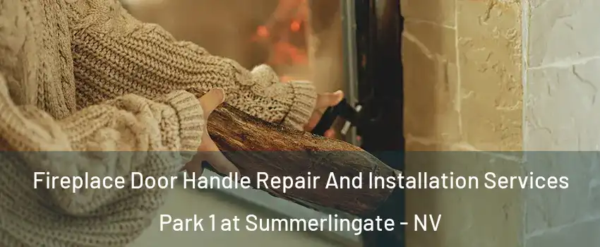 Fireplace Door Handle Repair And Installation Services Park 1 at Summerlingate - NV