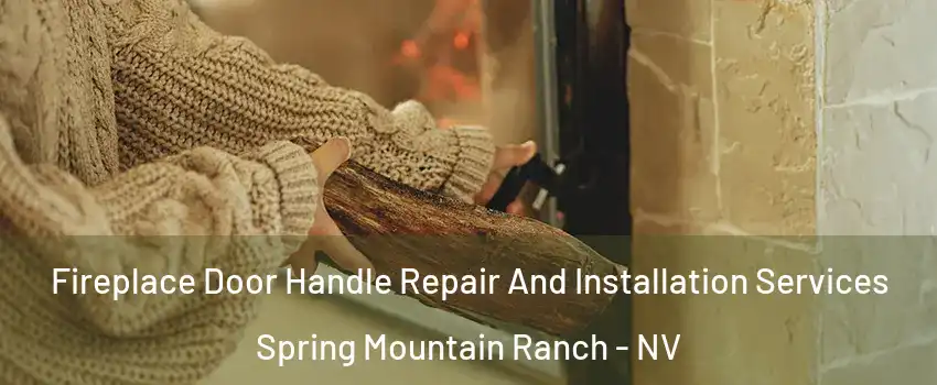 Fireplace Door Handle Repair And Installation Services Spring Mountain Ranch - NV