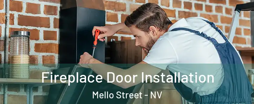 Fireplace Door Installation Mello Street - NV