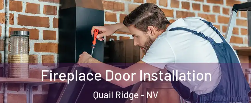 Fireplace Door Installation Quail Ridge - NV