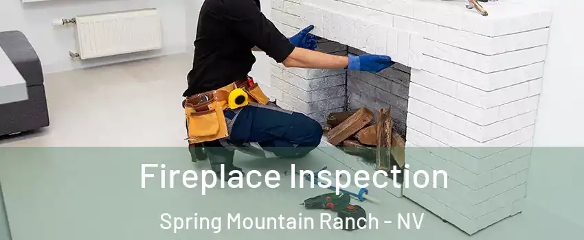 Fireplace Inspection Spring Mountain Ranch - NV