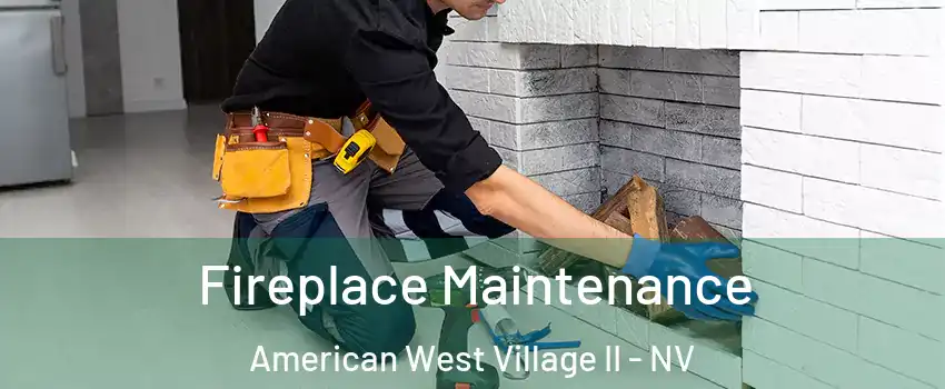 Fireplace Maintenance American West Village II - NV