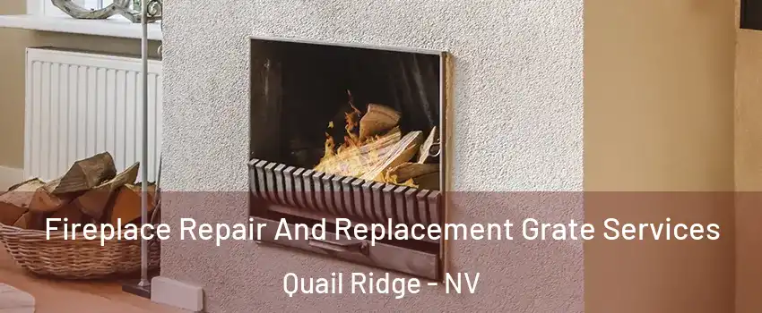 Fireplace Repair And Replacement Grate Services Quail Ridge - NV