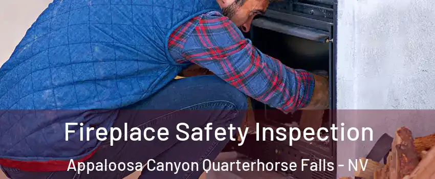 Fireplace Safety Inspection Appaloosa Canyon Quarterhorse Falls - NV