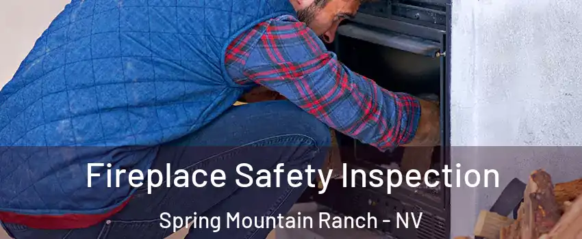 Fireplace Safety Inspection Spring Mountain Ranch - NV