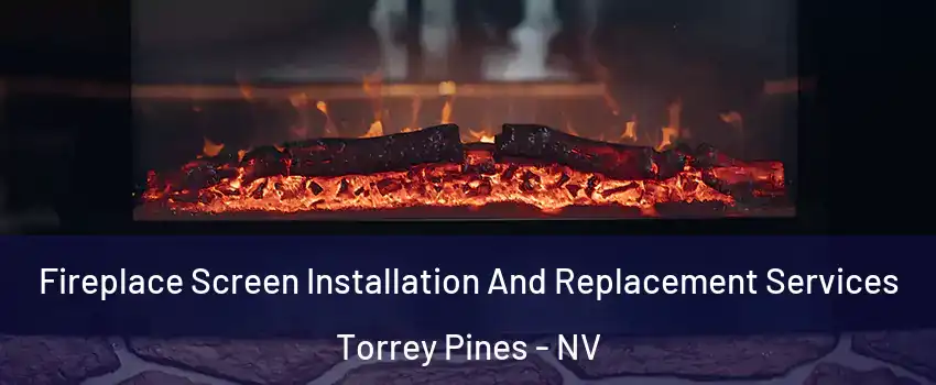 Fireplace Screen Installation And Replacement Services Torrey Pines - NV