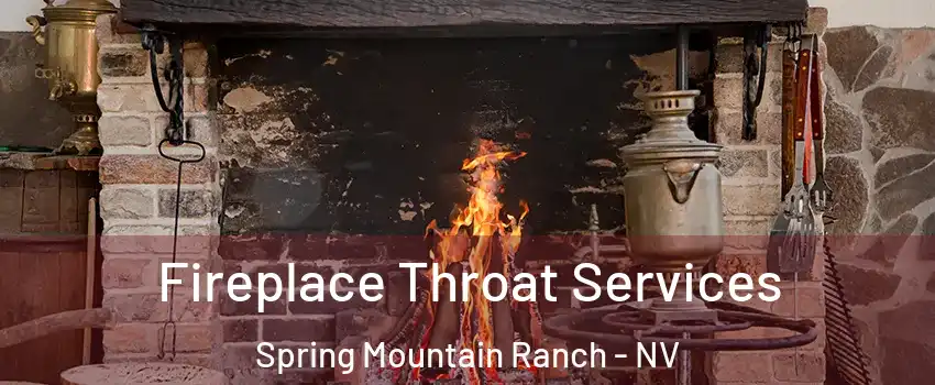 Fireplace Throat Services Spring Mountain Ranch - NV