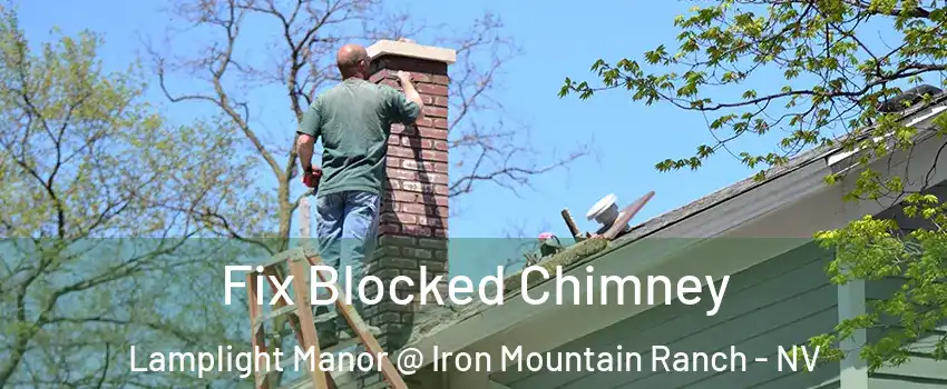 Fix Blocked Chimney Lamplight Manor @ Iron Mountain Ranch - NV
