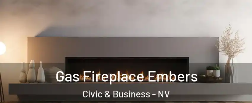 Gas Fireplace Embers Civic & Business - NV