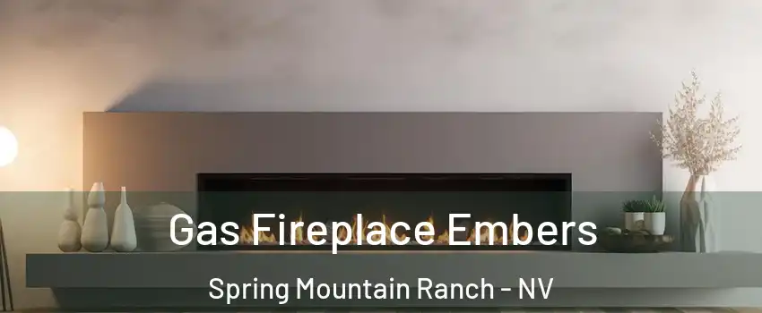 Gas Fireplace Embers Spring Mountain Ranch - NV