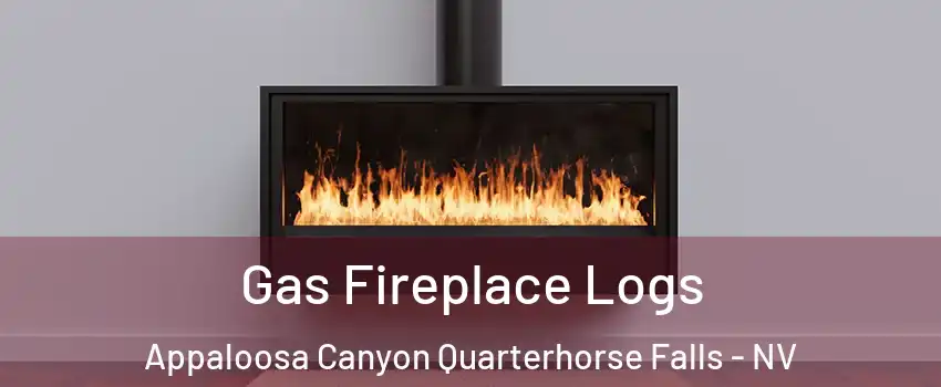 Gas Fireplace Logs Appaloosa Canyon Quarterhorse Falls - NV