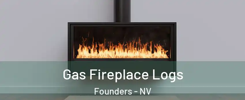 Gas Fireplace Logs Founders - NV