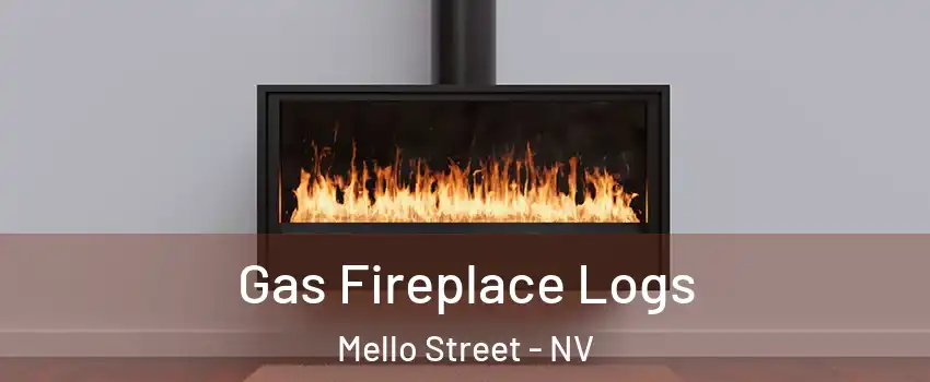 Gas Fireplace Logs Mello Street - NV