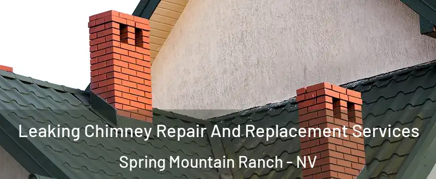 Leaking Chimney Repair And Replacement Services Spring Mountain Ranch - NV
