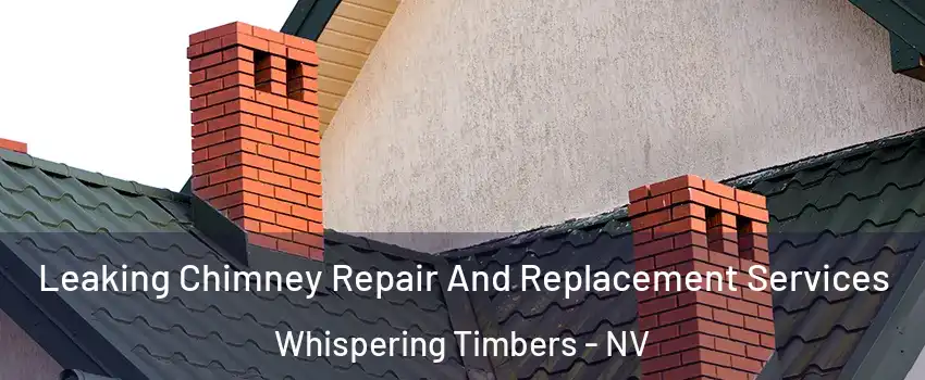 Leaking Chimney Repair And Replacement Services Whispering Timbers - NV