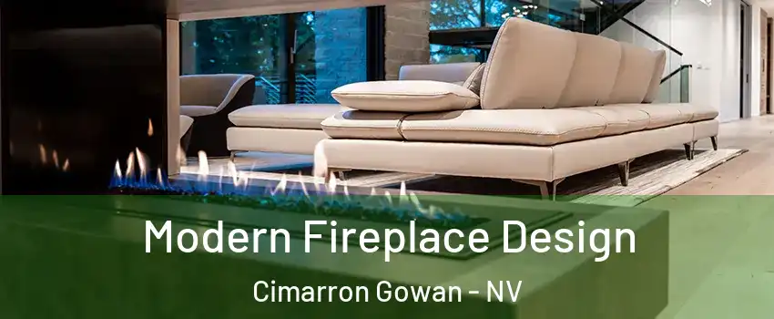 Modern Fireplace Design Cimarron Gowan - NV