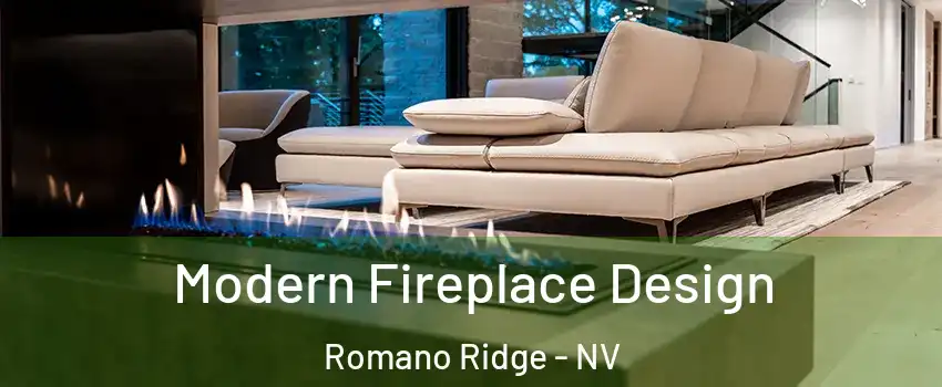 Modern Fireplace Design Romano Ridge - NV