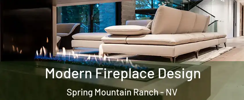 Modern Fireplace Design Spring Mountain Ranch - NV