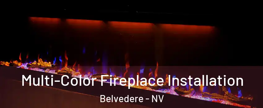 Multi-Color Fireplace Installation Belvedere - NV