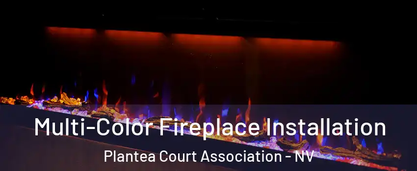 Multi-Color Fireplace Installation Plantea Court Association - NV