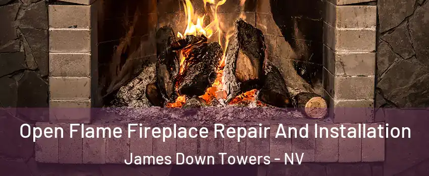 Open Flame Fireplace Repair And Installation James Down Towers - NV