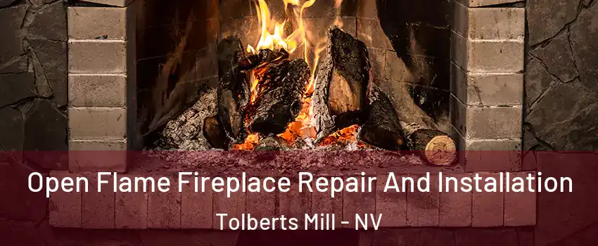 Open Flame Fireplace Repair And Installation Tolberts Mill - NV