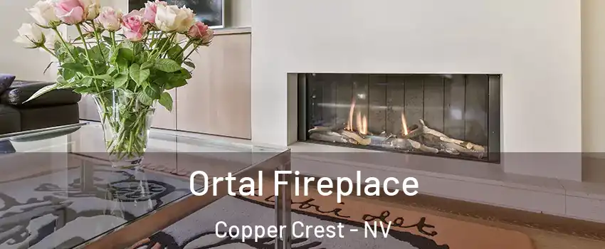Ortal Fireplace Copper Crest - NV