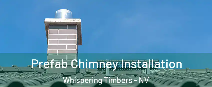 Prefab Chimney Installation Whispering Timbers - NV