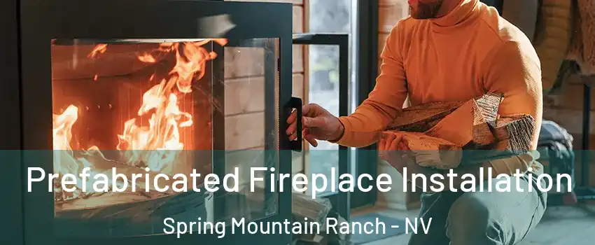 Prefabricated Fireplace Installation Spring Mountain Ranch - NV