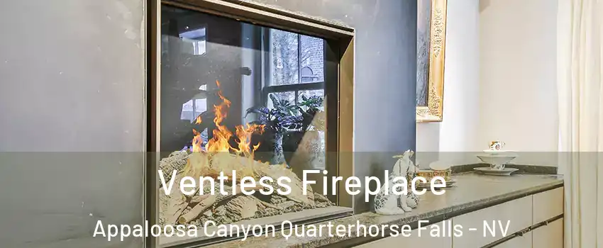 Ventless Fireplace Appaloosa Canyon Quarterhorse Falls - NV