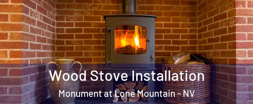 Wood Stove Installation Monument at Lone Mountain - NV